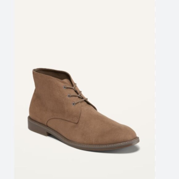 Water-Repellent Faux-Suede Desert Chukka Boots - Picture 3 of 5